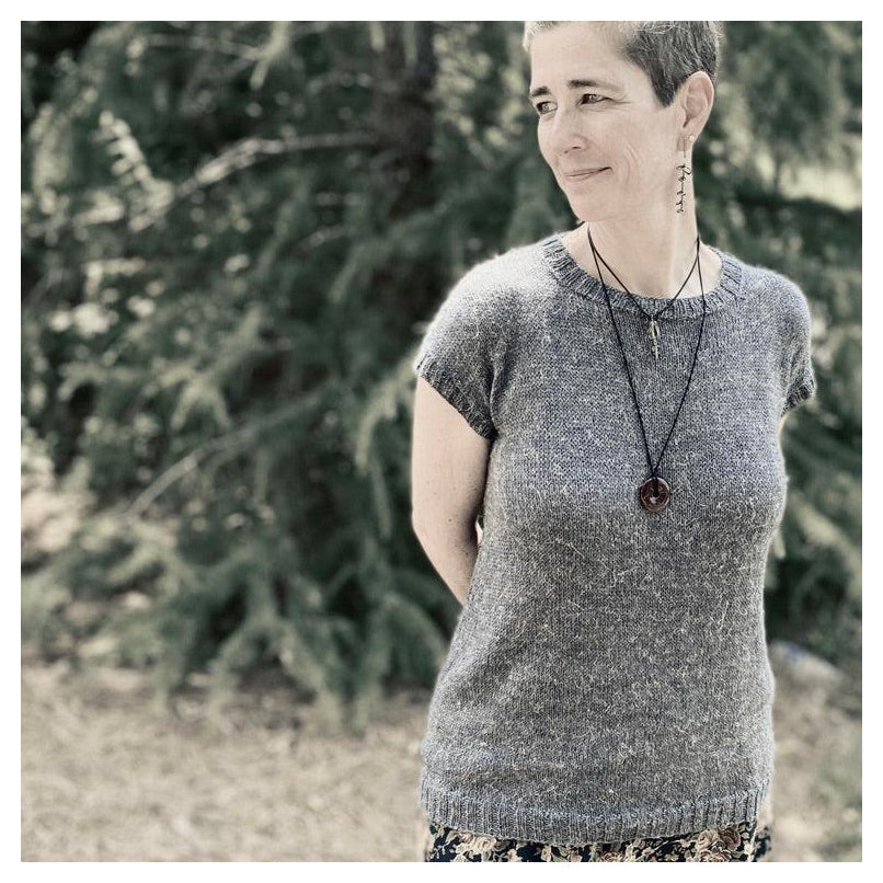 Patterns-Basic Elements™ Simple Tee Knitting Pattern-WOOLTRIBE