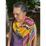 Patterns-Furious Flower Wrap Knitting Pattern-WOOLTRIBE