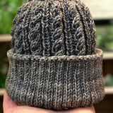 Lifestyle photo for Heirloom Cable Hat Knitting Pattern-Patterns-WOOLTRIBE