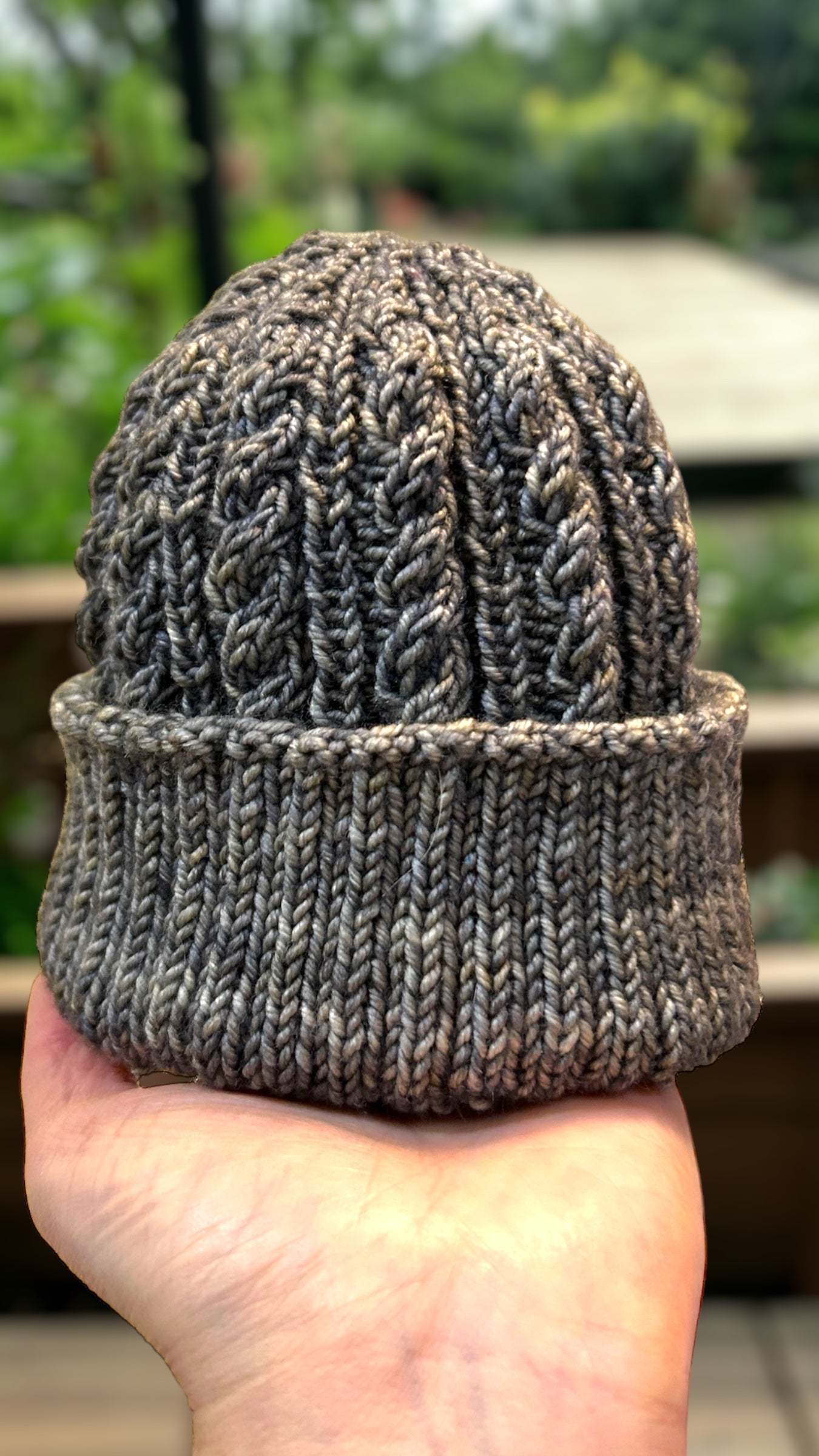 Lifestyle photo for Heirloom Cable Hat Knitting Pattern-Patterns-WOOLTRIBE