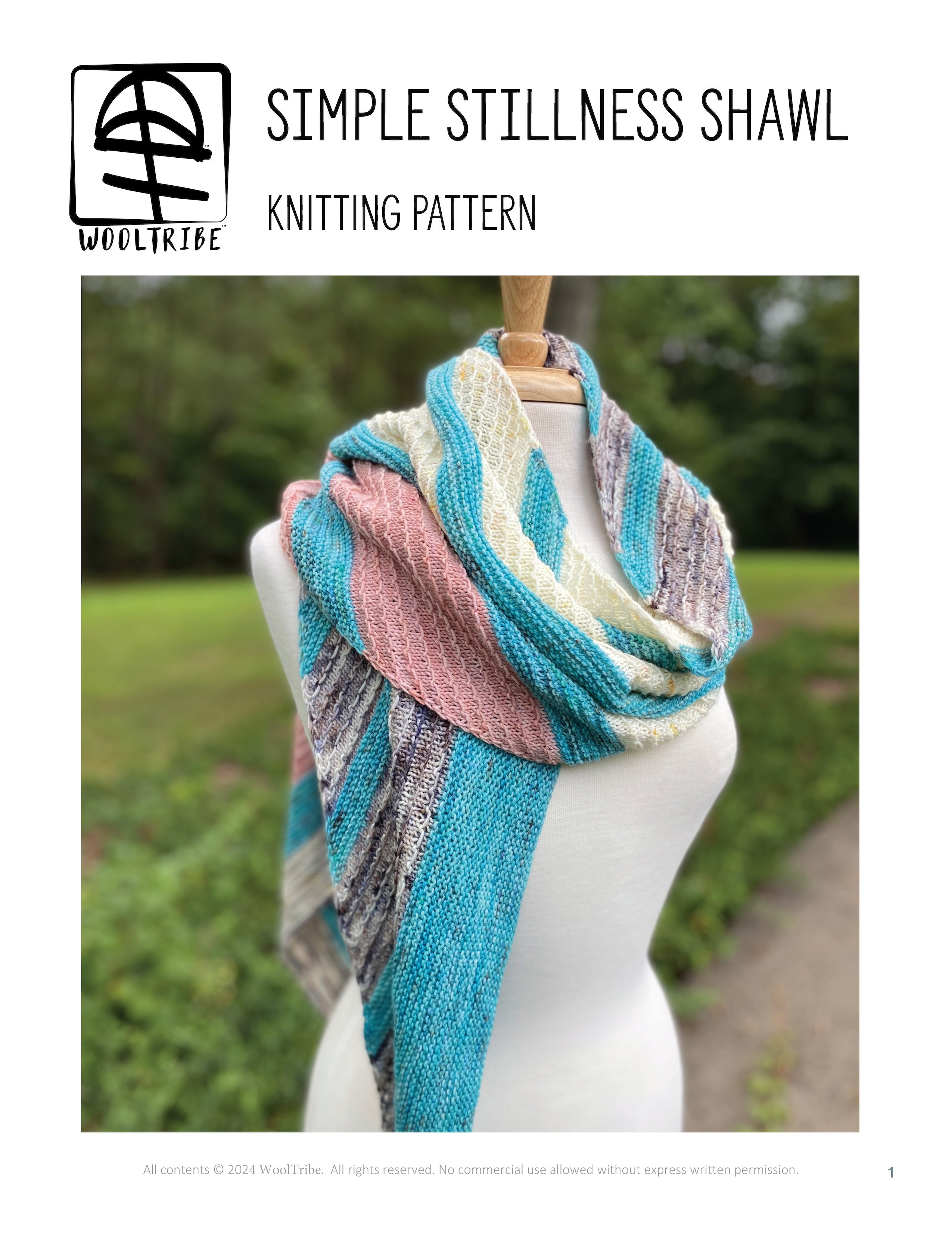 -Simple Stillness Shawl Knitting Kits-WOOLTRIBE